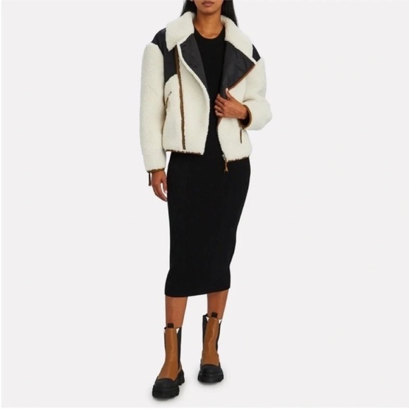 Frame Fleece Mix Moto Jacket - Picture 3 of 10